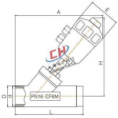 P1焊接氣動(dòng)角座閥結(jié)構(gòu)圖