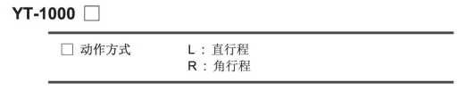 YT 型號(hào)編制說(shuō)明