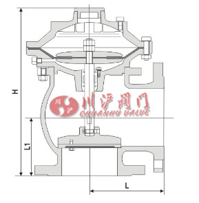 角式快開排泥閥結(jié)構(gòu)圖